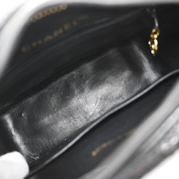 CHANEL CC Matelasse Mini Chain Shoulder Bag Patent Leather BK GHW VTG - Picture 11 of 16